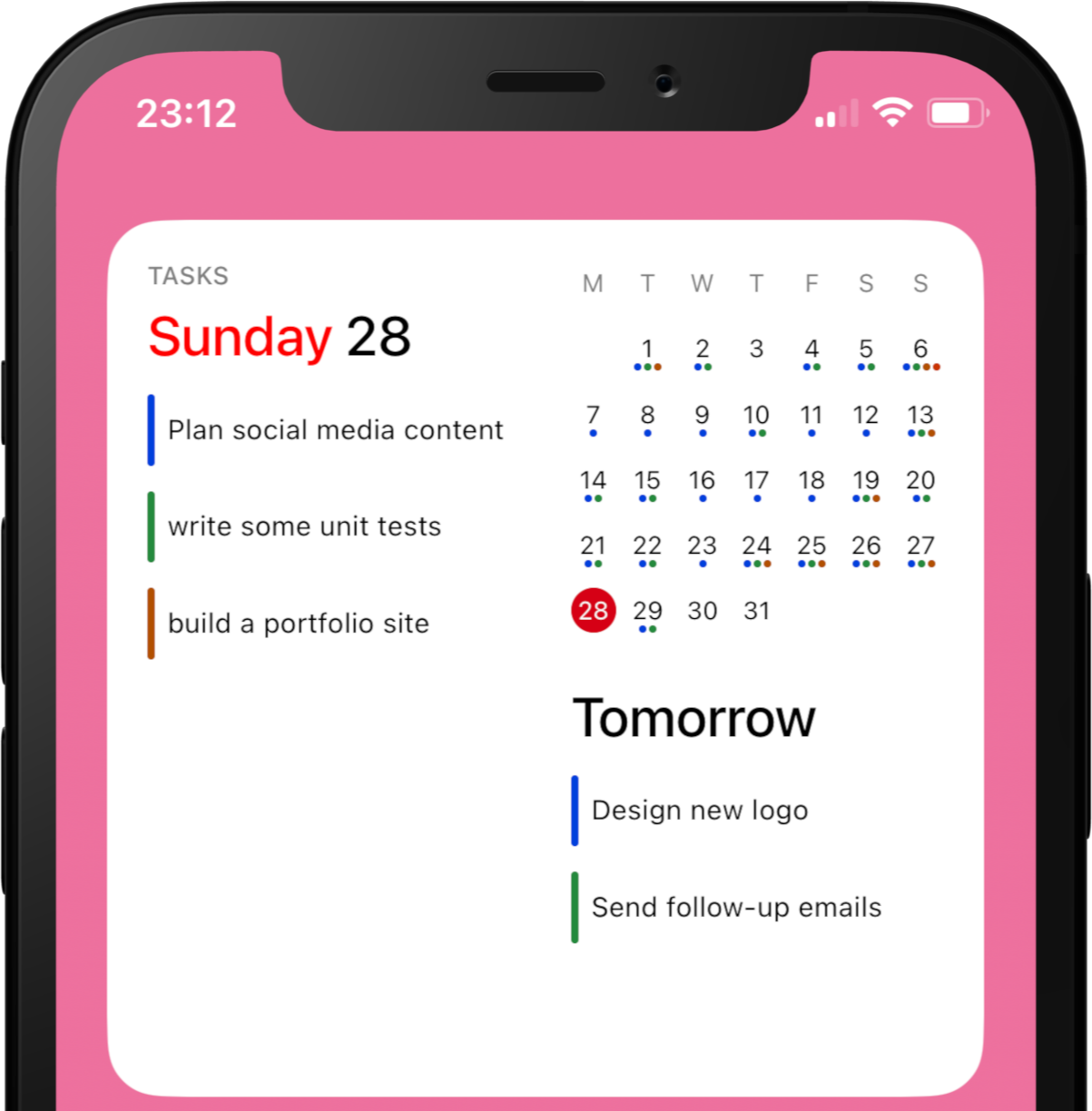 Calendar Widget